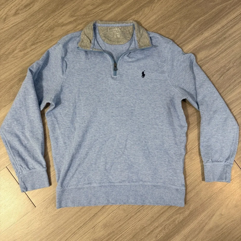 Polo, Ralph Lauren,  Luxury Jersey Quarter-Zip‎ Pullover | Men’s medium